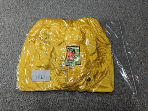 OTA Outertown Vintage 90's BNWT Yellow Nylon Full Zip Windbreaker Jacket Size M - Picture 15 of 15