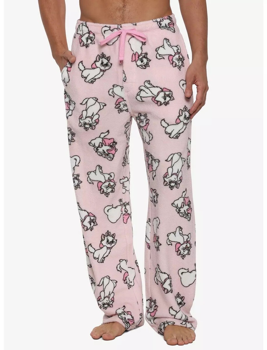 Official Disney Aristocats Marie Comfy Fleece Pajama Sleepwear Lounge Pants  L