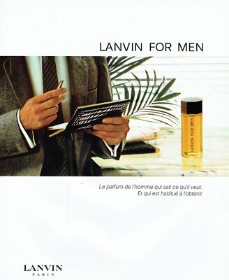 Advertising 049 1981 Le Parfum Homme Lanvin for Men 2