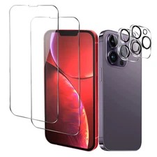 Fit For iPhone 14/13/12 Pro Max Plus Tempered Glass Camera Lens Screen Protector