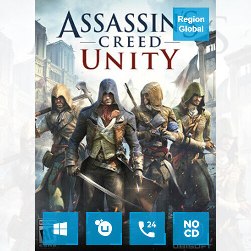 Assassin's Creed Unity for PC Game Uplay Key Region Free