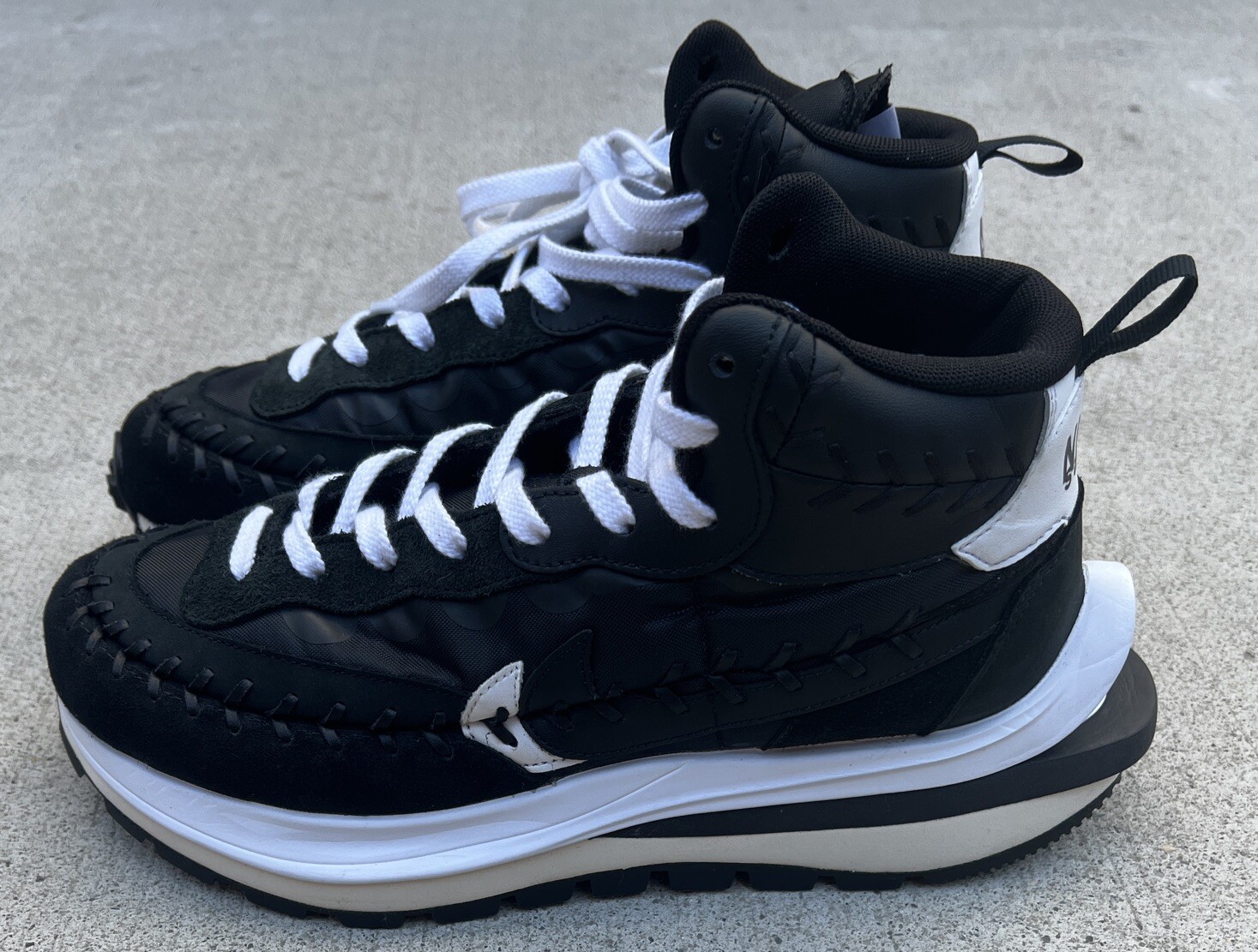 SACAI X NIKE Nike x Sacai x Jean Paul Gaultier VaporWaffle Mix nere da uomo taglia 8 5