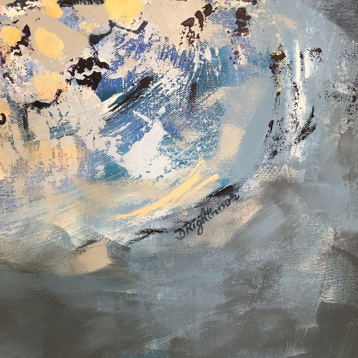 Gulls at Dusk large acrylic painting by Diane Rightnour Original Art eBay