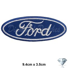 Ford blue embroidery patch iron sew on car Fuel oil racing  fashion badge