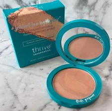 Thrive Causemetics Brilliant Face Highlighter Skin Powder SHAEL Champagne Gold