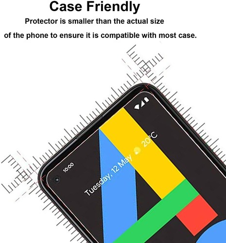 For Google Pixel Pixel 2 3 4 XL 3a Tempered Glass Screen Protector Front Cover - Picture 3 of 7
