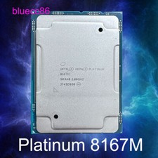 Intel Xeon Platinum 8167M SR3A0 LGA3647 26C/52T 2.0 GHz 165W CPU Processors