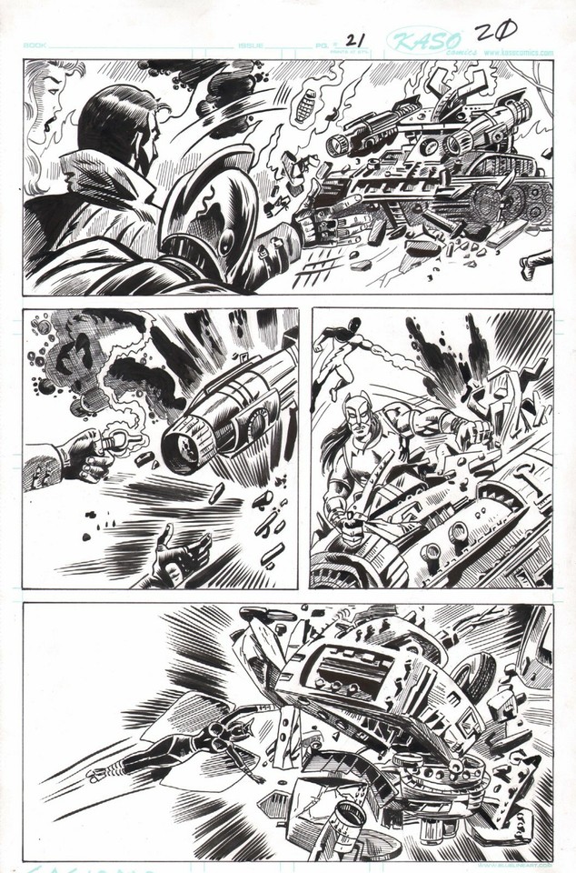 ANGEL GABRIELE/ KEN LANDGRAF/ANTHONY CACIOPPO~UNPUBLISHED PAGE 21 Comic Art