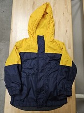 Carter's Hooded Fleece Lined Jacket SZ Boy Youth M 5 6 XS yellow navy stripesS