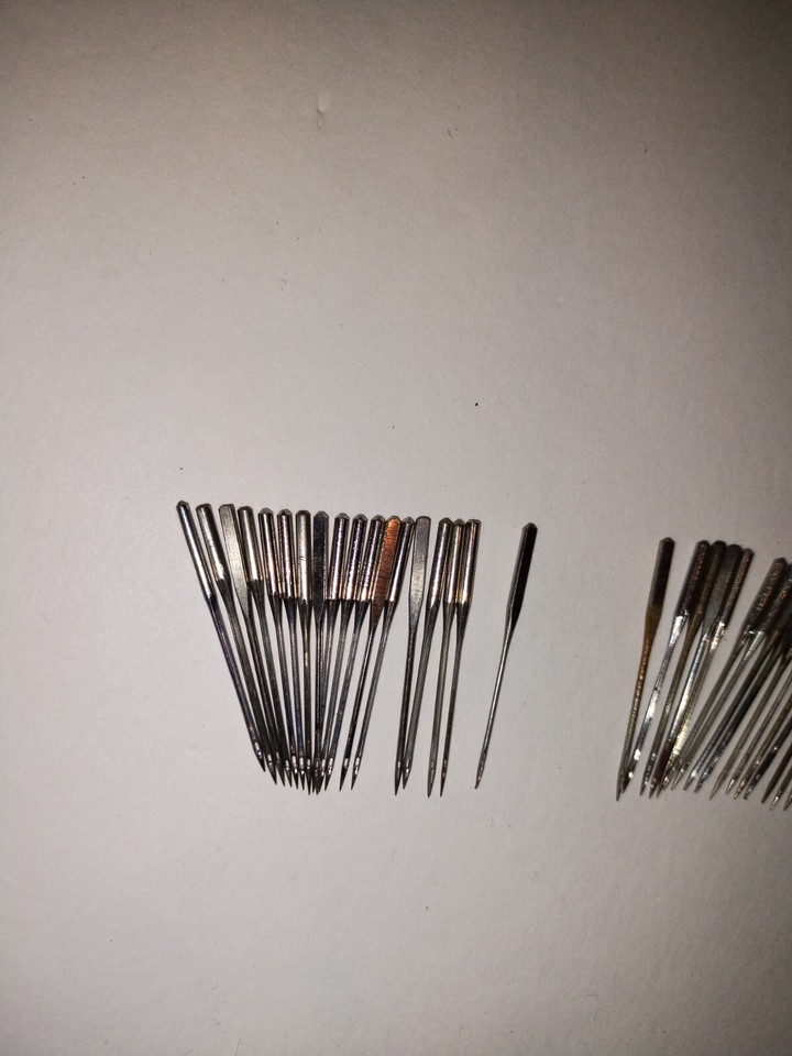 90 Vintage Sewing Machine Needles Used + not used eBay