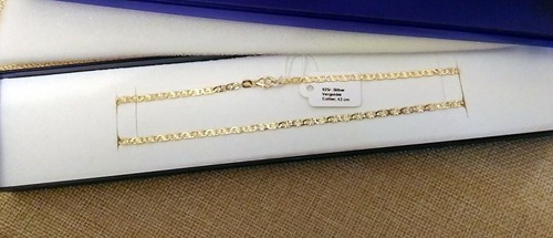 925 ECHT SILBER, Gold pl. Collier Fantasie Kette vergoldet 3mm 38-40-42-45-55 cm - Picture 8 of 8