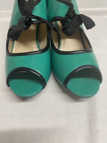 Tacones Lulu Hun Carmen talla EE. UU. 8 corbatas negras azuladas - Imagen 4 de 11