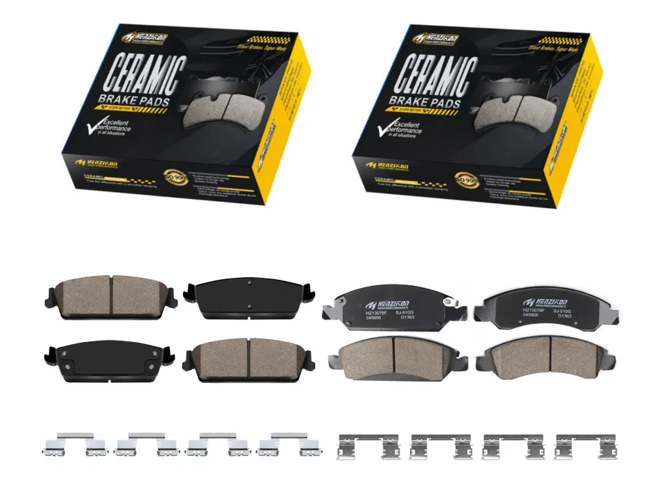 Pastillas de freno delanteras y traseras de cerámica para Chevy Suburban 1500 2008-2014 5,3 L 6,0 L Foto 3 de 4