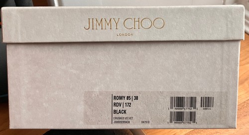 Jimmy Choo 85mm ROMY Crushed Velvet - size 38 - Bild 3 von 9