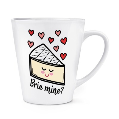 Brie Mine 12 Unzen Latte Becher Tasse Käse Witz Valentinstag Liebe Freundin Frau