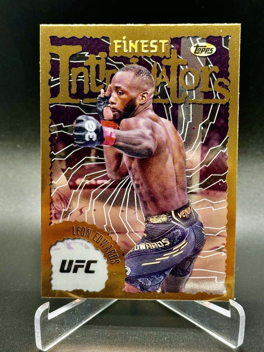 2024 LEON EDWARDS Topps Finest UFC 1996 Intimidators Card #INT-10