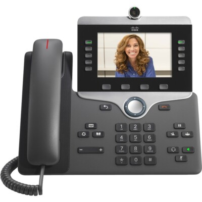 Cisco Systems CP-8865-3PCC-K9 Video Phone VOIP Wired/Wireless Wi-Fi HD Display