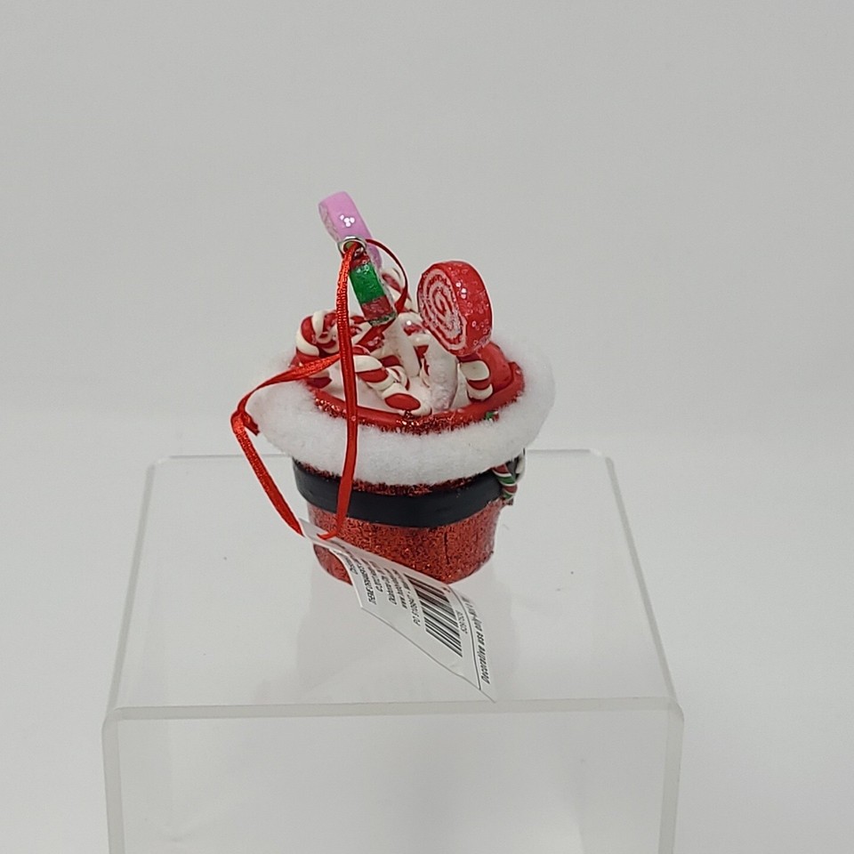 Candy Cane Lane Lollipops in Hat Sweets Themed Christmas Ornament