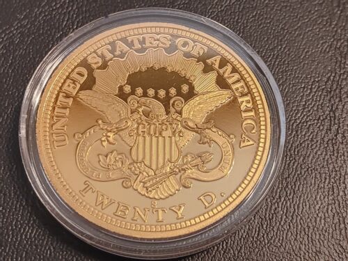 Double Eagle Goldmünze Tribute Proof Sammlung COA Etui NCM 5 Fantasy Münzen - Bild 3 von 6