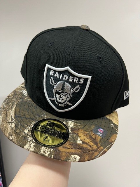 Las Vegas Raiders Black Real Tree Tone 59FIFTY New Era Fitted