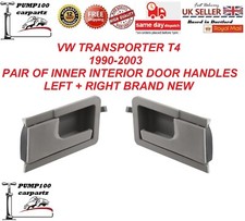 FOR VW T4 TRANSPORTER 1990-2003 DOOR HANDLE FRONT LEFT + RIGHT INTERIOR PAIR