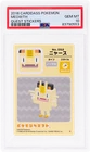 2018 Carddass Pokemon Quest Stickers Meowth # PSA 10