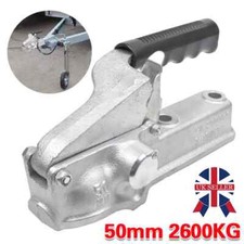 50mm 2600KG Heavy Duty Trailer Hitch Cast Coupling Tow Ball Coupler RV Camper UK