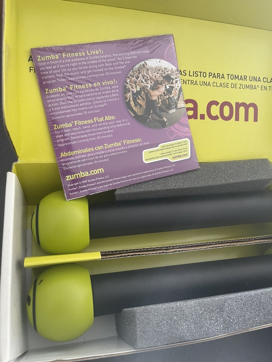 Zumba Fitness Exhilarate WORKOUT Toning Stick Set1lb Weights