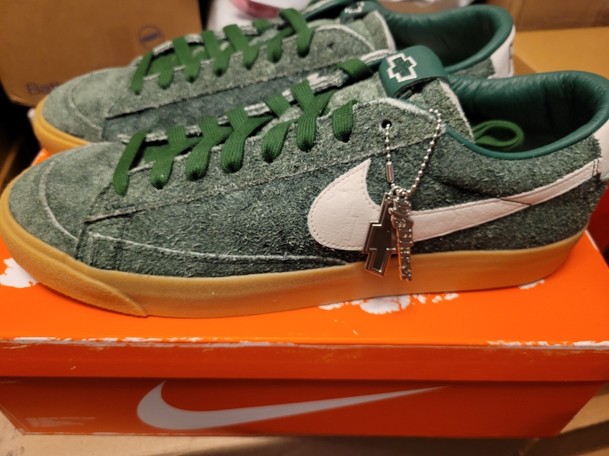 【中古美品】Nike SB Zoom Blazer Low Green Gum Nike Blazer Low x Book Chevy QS | Mens Sz 13 | Dark Green Gum