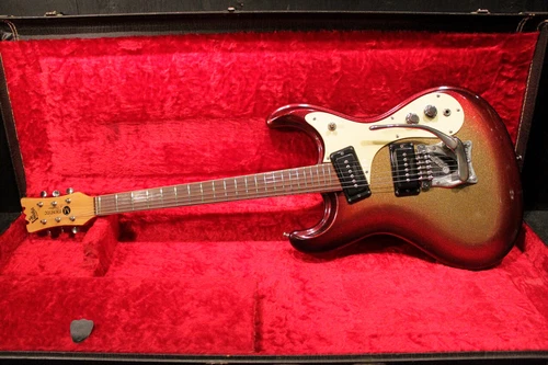 Mosrite Mark I The Ventures Model Custom Sparkle Red Sunburst '65 Vintage, f2346