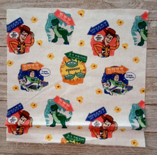 Toy Story Aliens Buzz Woody Fabric 9" X 9" Sewing Crafting Length Piece New