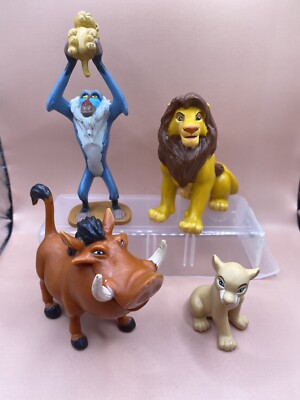 Disney The Lion King Pumbaa Rafiki Simba Nala PVC Figures Cake Toppers *READ*