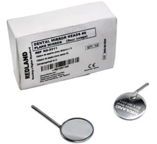 Redland Dental Cone Socket Autoclavable Metal mouth Mirror Size#5 (12/Box)