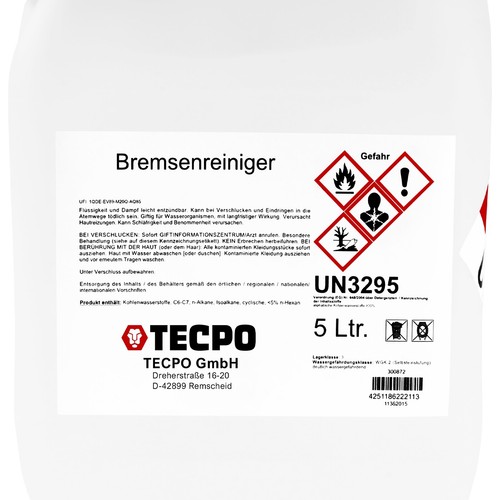 TECPO BREMSENREINIGER 5 LITER TEILE REINIGER + 2L TECPO SPRÜHFLASCHE + TRICHTER - Bild 3 von 7