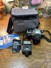 CHINON DP-5 Double Program SLR film Camera with 50MM lens