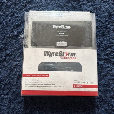 WyreStorm Express 4inx2out HDMI Matrix Switcher w Remote Control EXP-MX0402-010