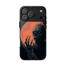 For iPhone / Galaxy / Pixel Skeleton Demon Black Macabre Horror Phone Case