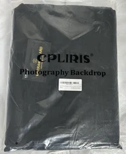 10x20ft Black Backdrop for Photography Pure Polyester Black Photo Booth Backdrop