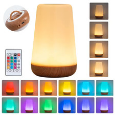 Night Light LED Touch Bedside Table Lamp with Remote Control 13 Colors Enjoy