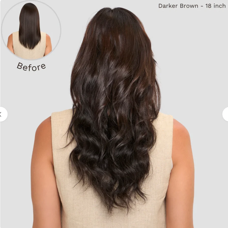 Lula Secret Hair SetThick Double Extensions Full Head Highlight US - Image 4 of 4