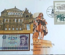 DDR 5 Mark Banknote 1975 (F&uuml;nf Mark) Staatsbank der DDR, Einzelst&uuml;ck