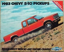 CHEVROLET S10 PICKUPS USA Sales Brochure For 1983 #4216 Aug 1982