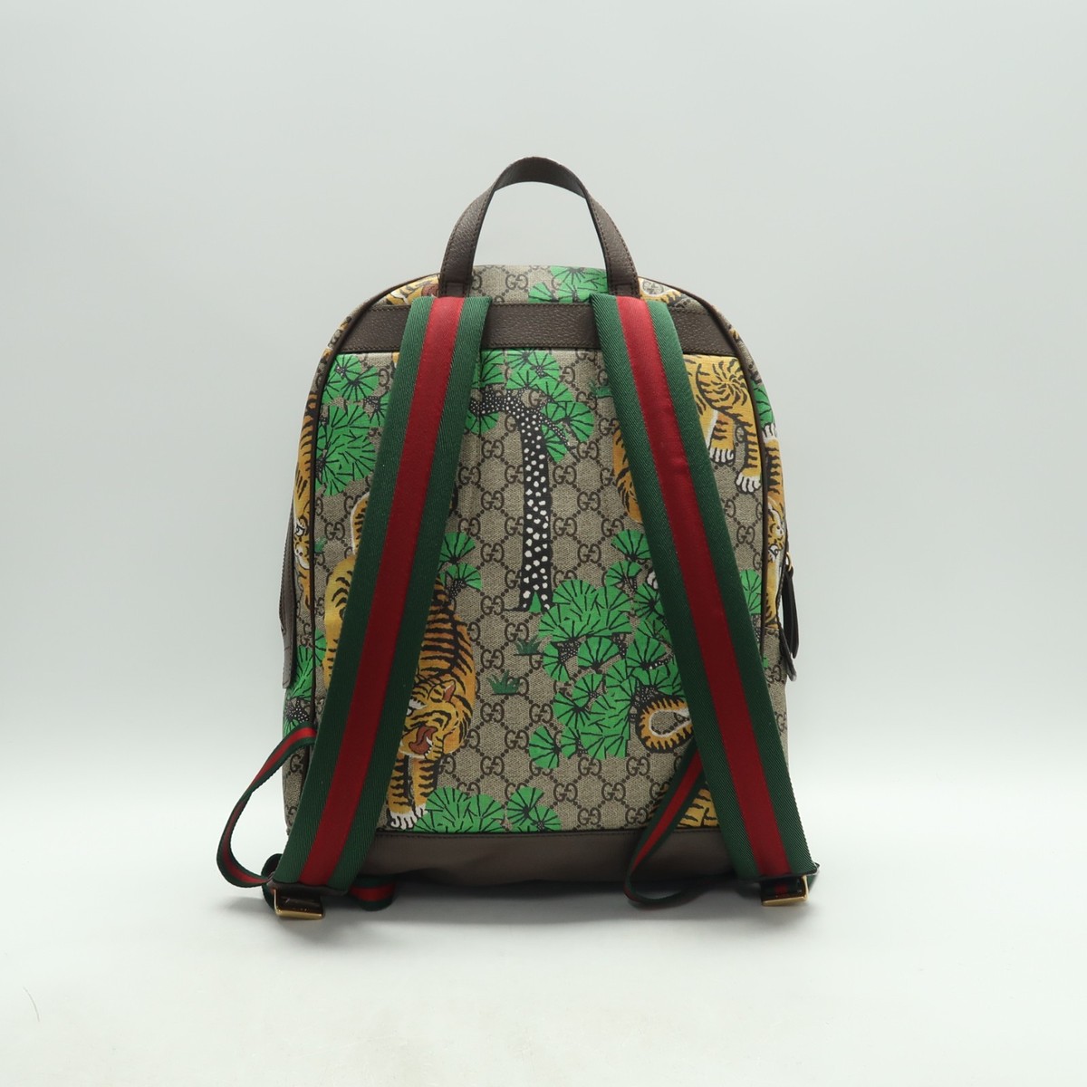 Gucci Bengal Tiger Brown GG Canvas Backpack T10200445 | eBay