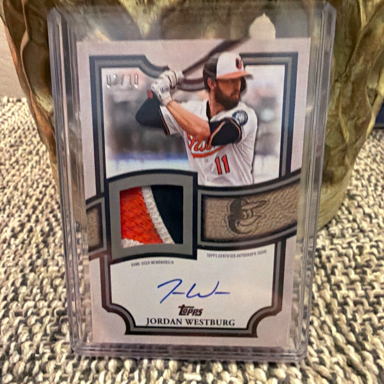 26’ Topps Update 🔥🔥 SSP Jordan Westburg Orioles TFAP2-JW Black Auto Patch /10 view 1