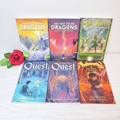 Lot of 6 Ted Kara Rachelle Dekker Books Dragon Rider, Dream Travelers Quest TPB