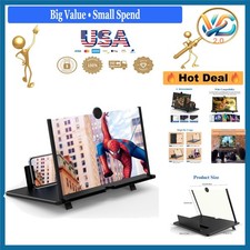 12 Inch Phone Screen Magnifier 3D HD Foldable Amplifier for Videos Gaming