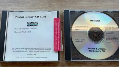 Siemens Nixdorf Windows 95 Product Recovery CD-ROM + Drivers & Utilities CD