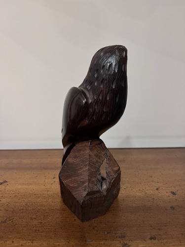 Handgeschnitzte Eisenholz Holz Adler/Falke Skulptur 6 1/2 cm hoch - Bild 8 von 24