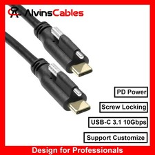 Power Cable for Blackmagic Pyxis Monitor Double Locking USB-C Type C 3.1 Data
