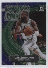 2022-23 Panini Donruss Optic Express Lane Purple Prizm Jaylen Brown #21 7at